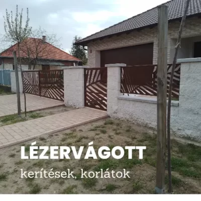 Lézervágott kerítés